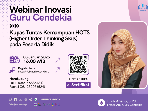 Webinar Inovasi Guru Cendekia